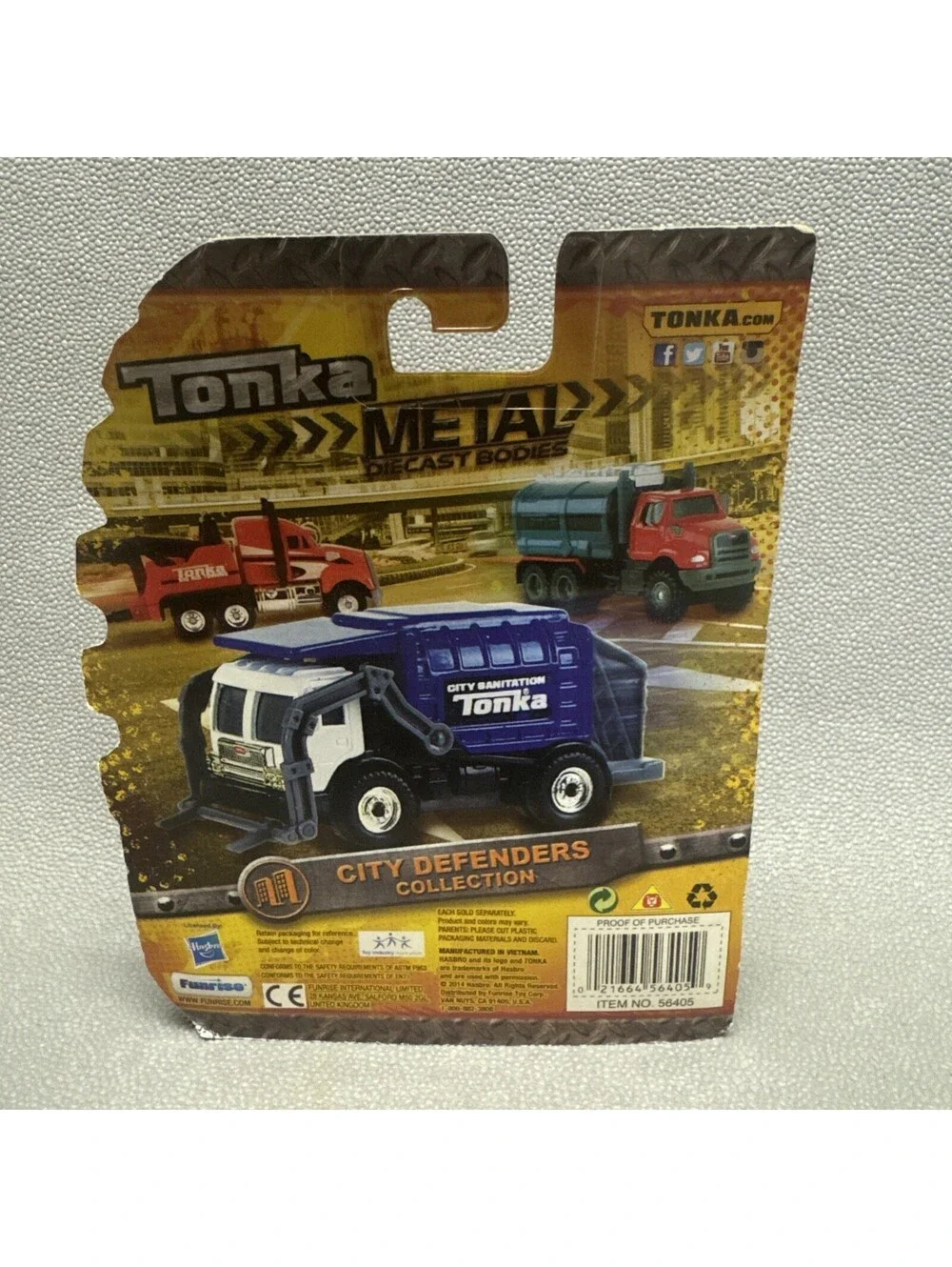 Tonka Metal Cherry Picker Bucket Truck City Defenders 1:64 Yellow 2014